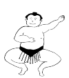 A sumo wrestler