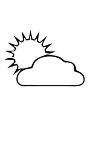 Cloudy with sun