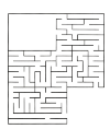 This maze has multiple potential start (2) and finish (2) places. Find the right track!