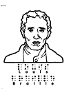 Louis Braille, the inventor of the Braille characters