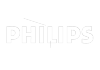 The Philips logo, tight light blue letters