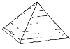 A pirmide is a celestial body with a square base and with each side wall in the form of a triangle whose tops meet in a point. These are buildings in which the Egyptian farao''s, the kings were buried.