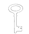 a classic, old fashionned key